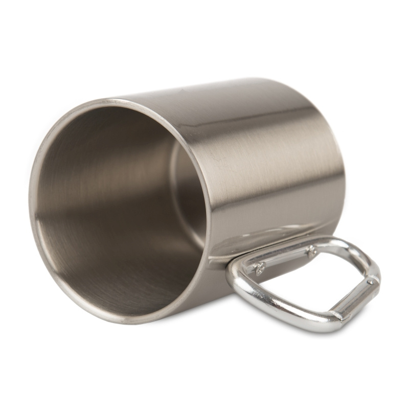 Stainless Steel with Carabiner Handle for Sublimation Mug, Engraving